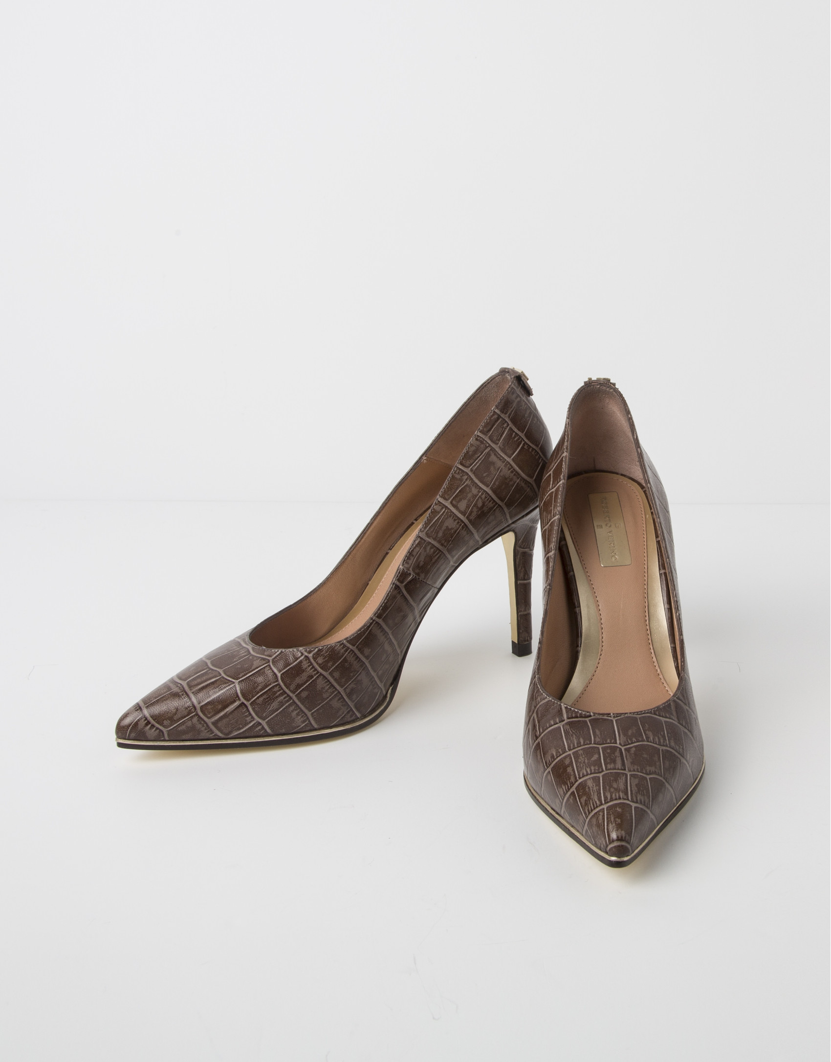 Sand - cocoanut embossed cowhide MÉXICO pump 