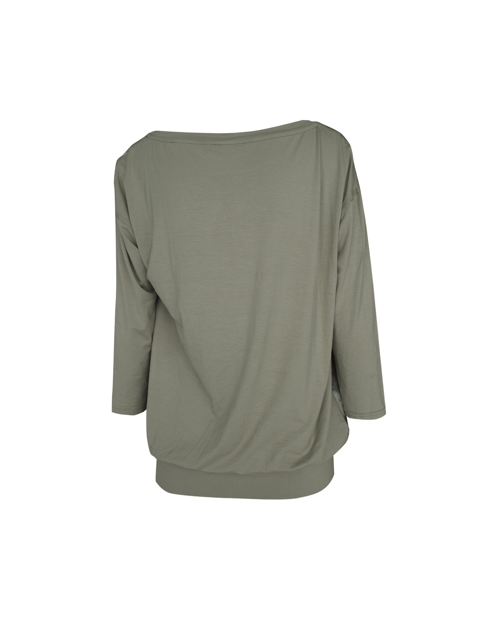 Beige green T-shirt Pop Art printed