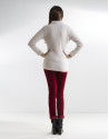 Chaqueta punto beige