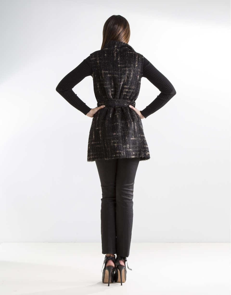 Brown wool vest