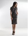 Gray checked dress