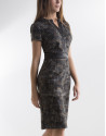 Gray checked dress