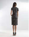 Gray checked dress