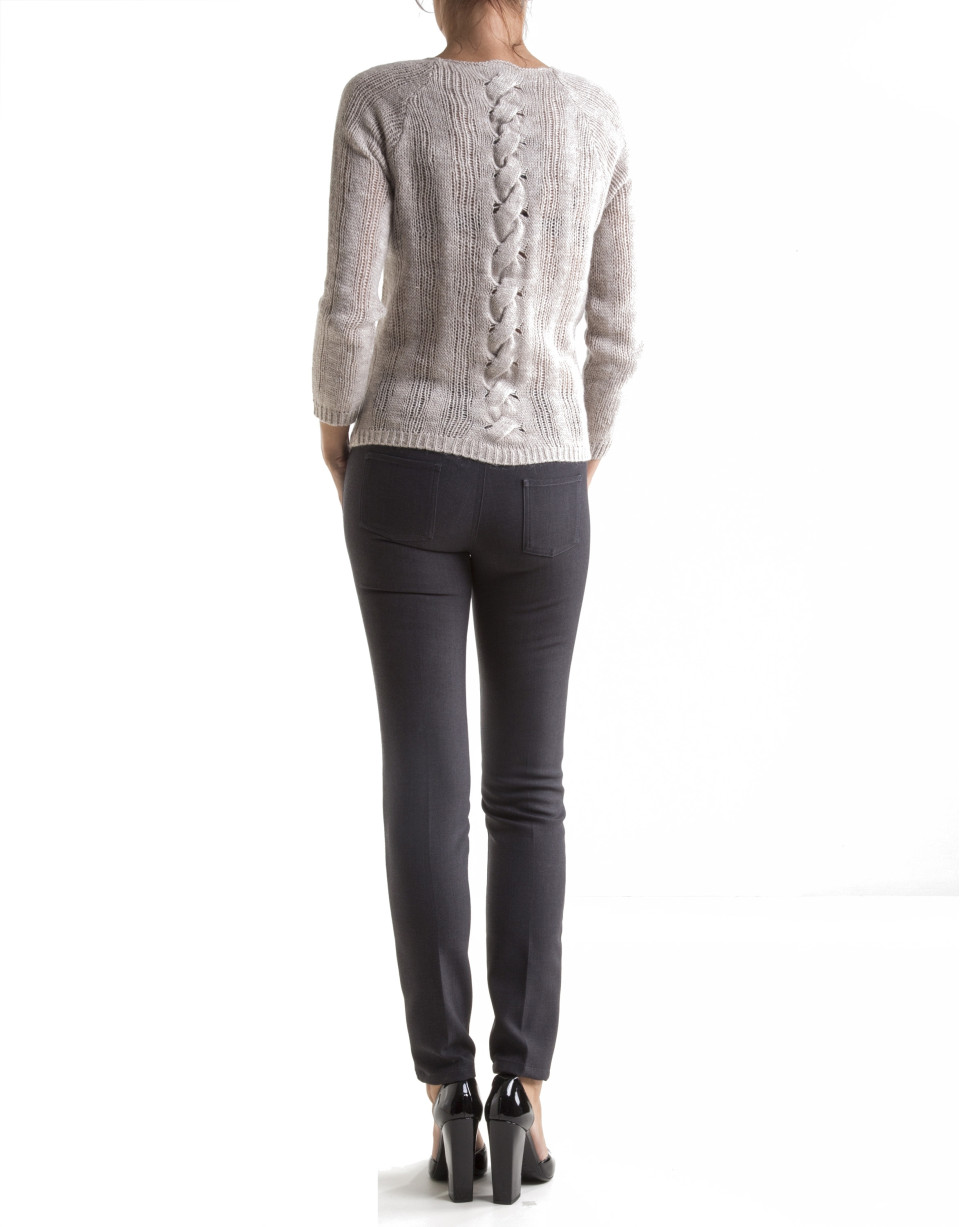 Grey straight pants 