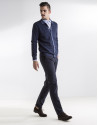 Dark blue structured jacket