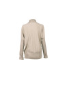 Jersey cisne beige manga abullonada
