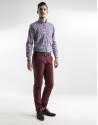 Blue and red checked sport shirt