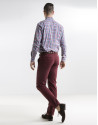 Blue and red checked sport shirt
