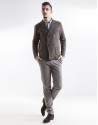 Brown double-breasted jacket