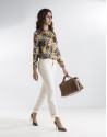 Beige corduroy pants