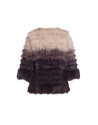 Degradé faux-rabbit jacket