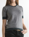 Green short sleeve sweater