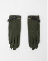 Guantes de lana verde