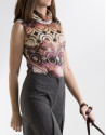 Blusa cuello chimenea