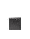 Black leather small change purse