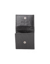 Black leather small change purse