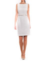 Dress with beading at waist