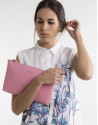 White shirt with blue print