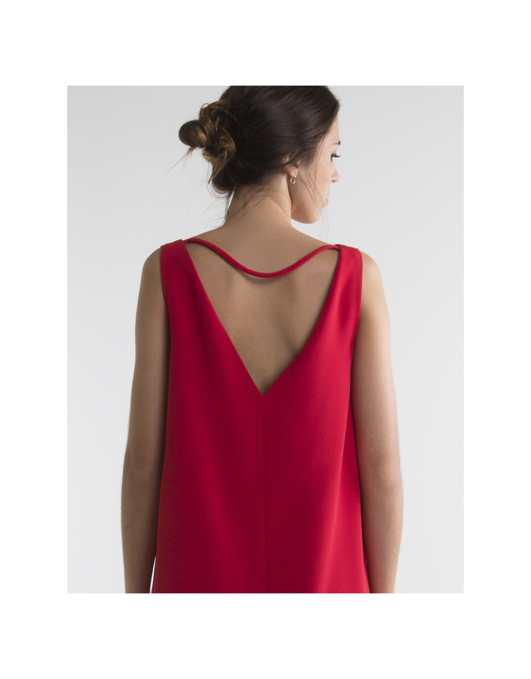 Vestido fluido rojo