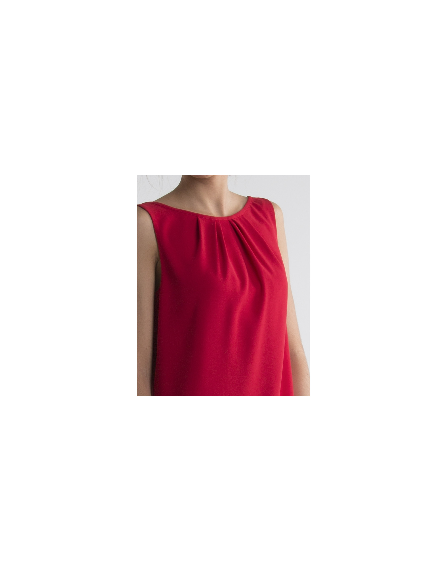 Vestido fluido rojo
