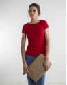 Red ribbed sweater