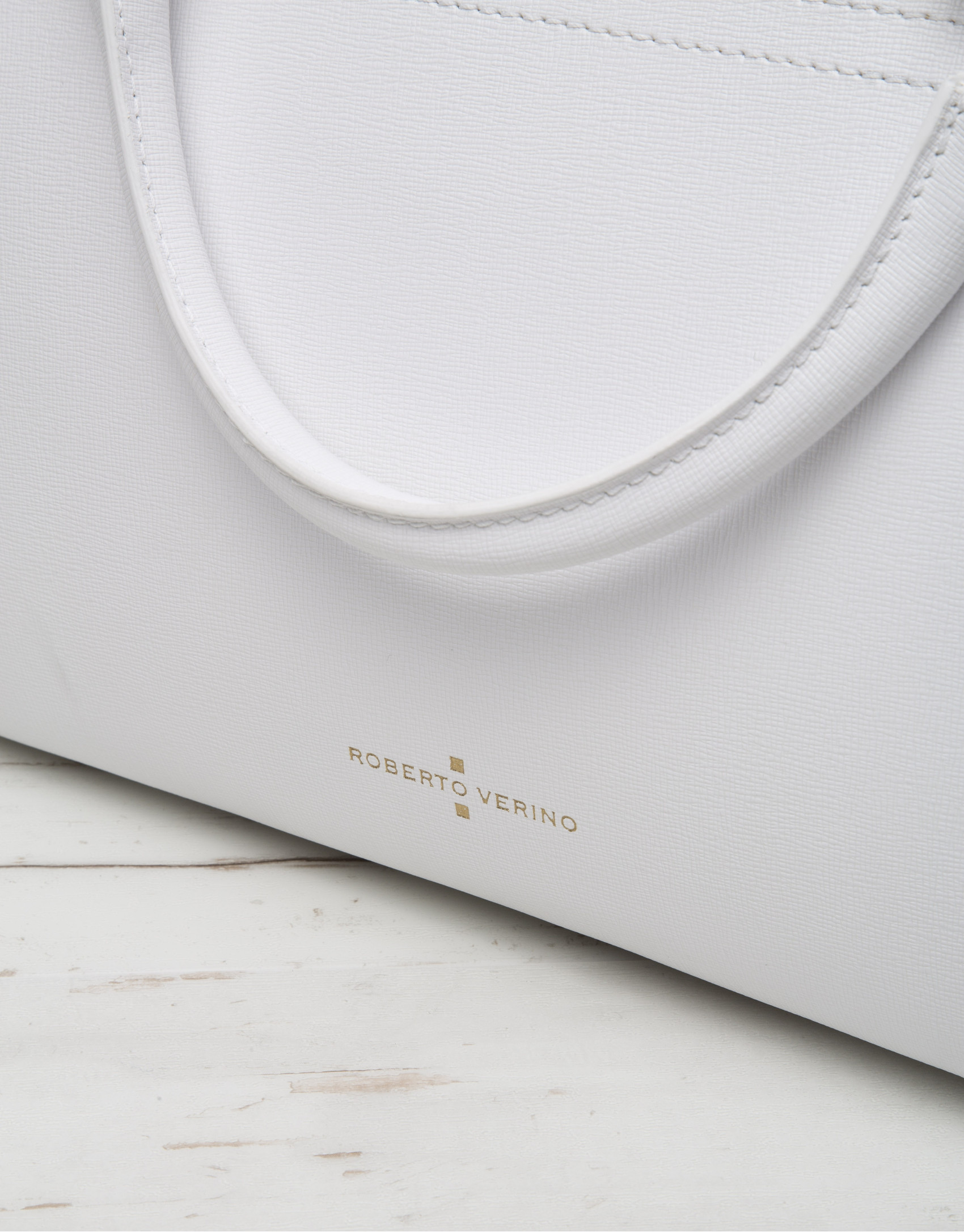 Bolso Satchel Romeo blanco