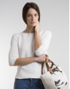 Jersey manga tres cuartos beige