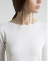 Jersey manga tres cuartos beige
