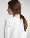 Jersey manga tres cuartos beige