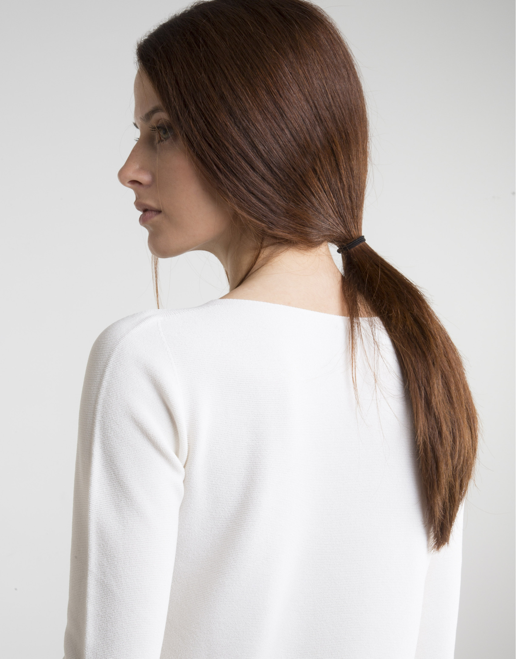 Jersey manga tres cuartos beige