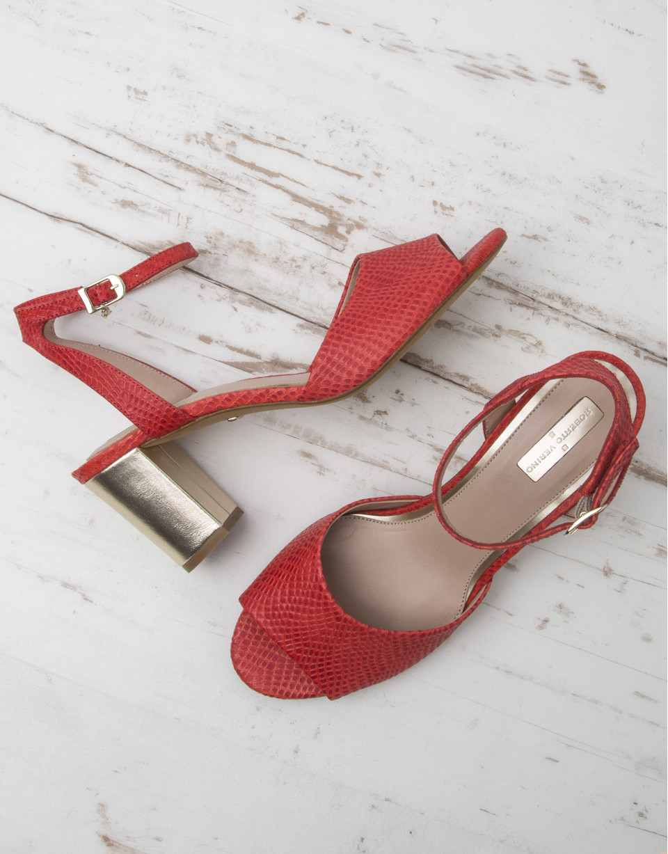 Red L.A. sandals