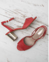 Red L.A. sandals