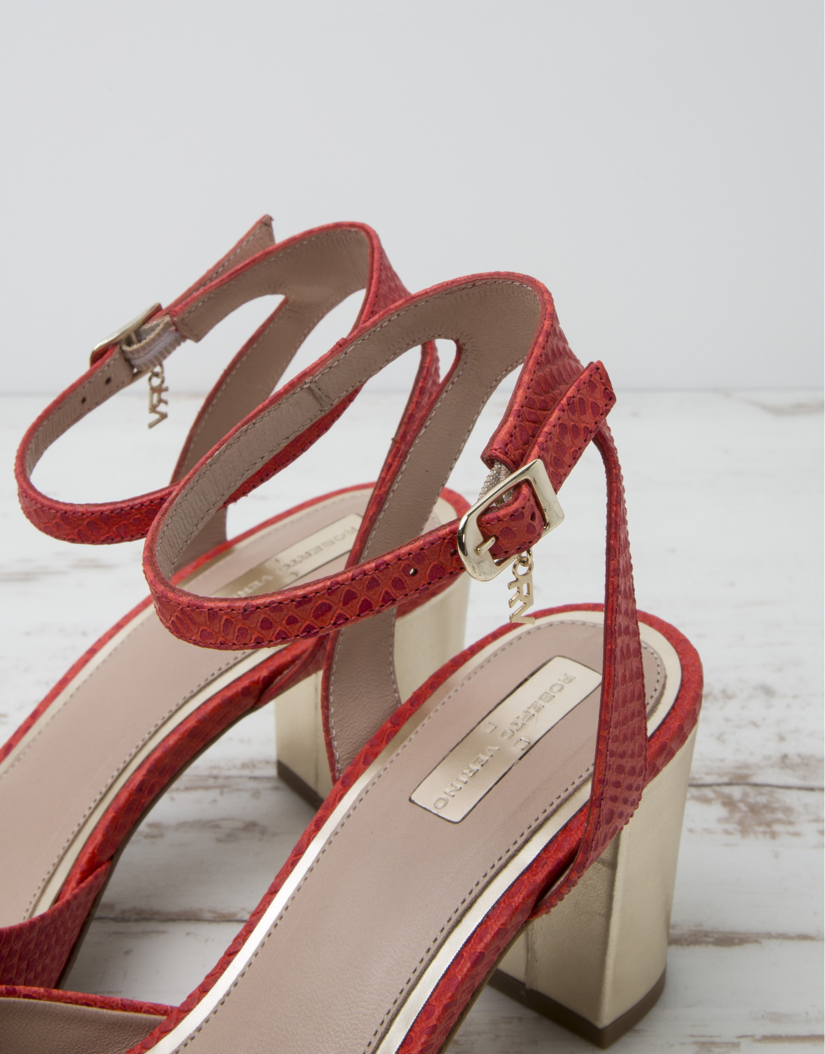 Red L.A. sandals