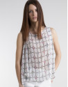 Top fluido estampado