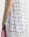 Top fluido estampado