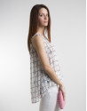 Top fluido estampado