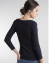 Navy blue knit top