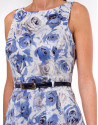 Vestido de algodón estampado