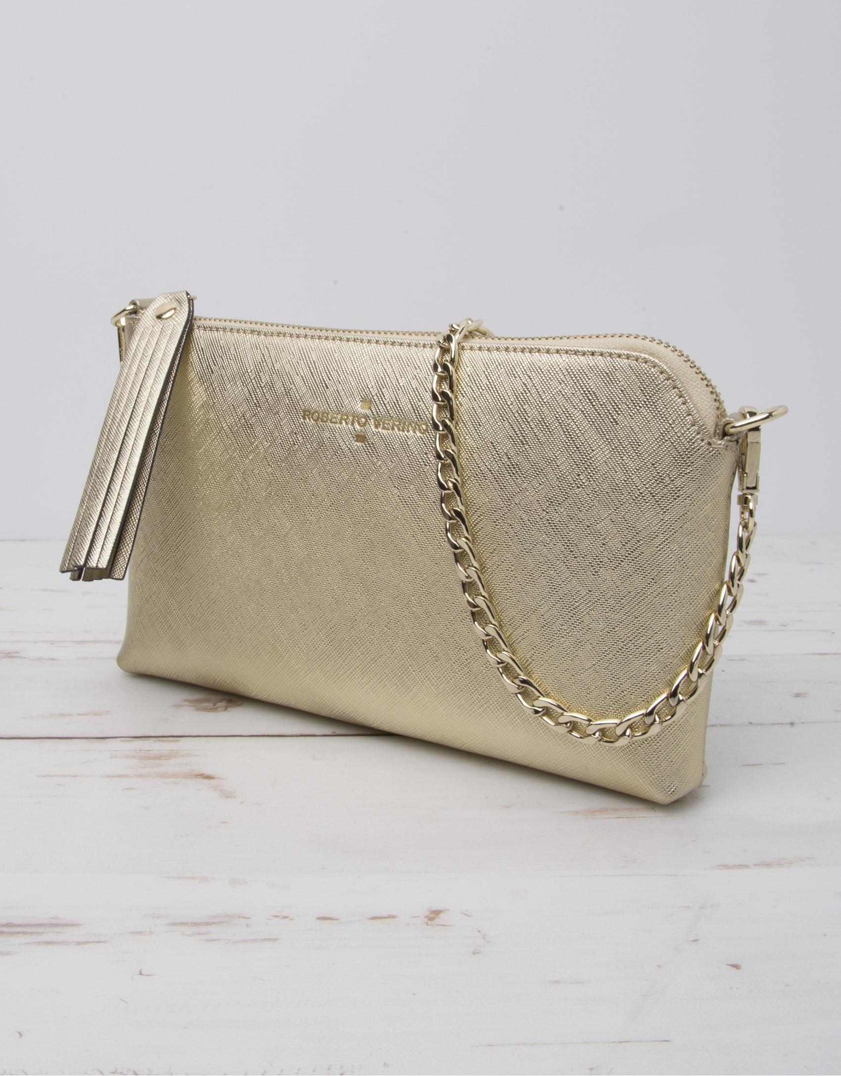 Gold Nano Lisa messenger bag
