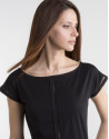 Black top with decorative panel