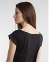 Black top with decorative panel