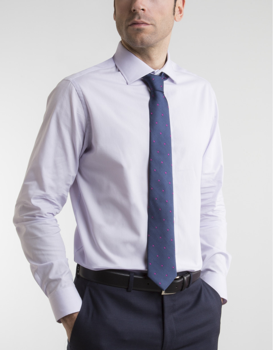 Camisa de vestir Oxford malva