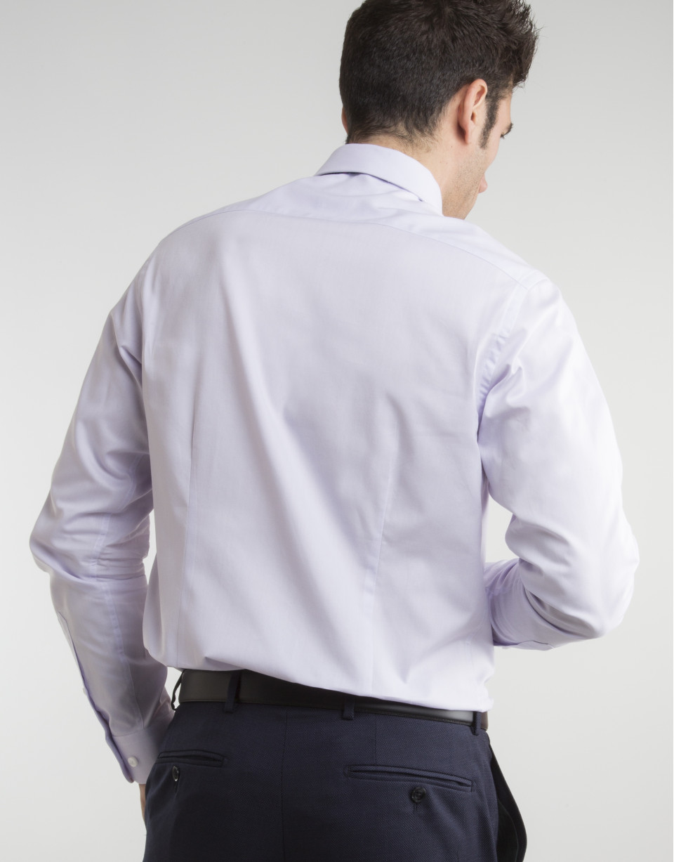 Camisa de vestir Oxford malva