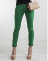 Green stretch pants