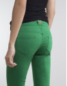 Green stretch pants