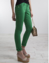 Green stretch pants