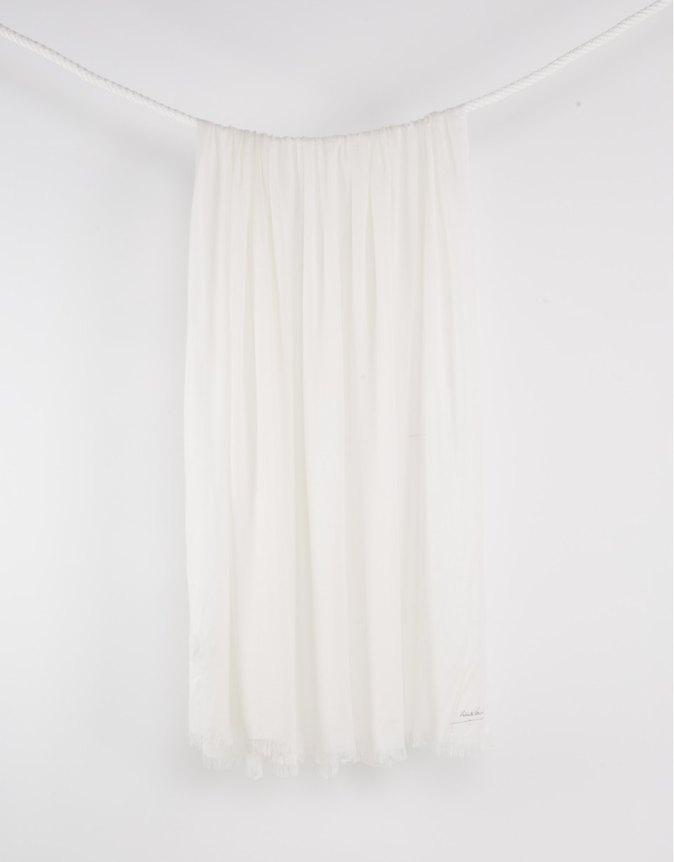 Plain beige scarf