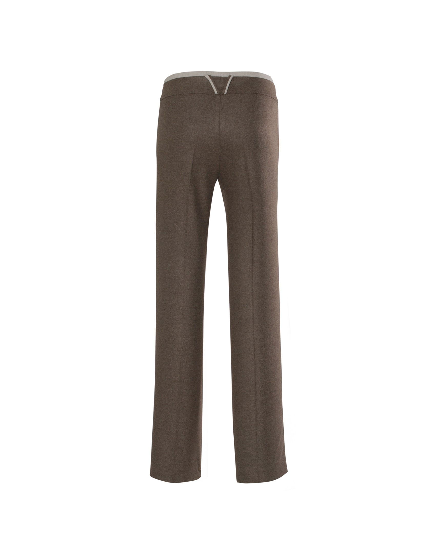 Pantalón marrón con vivos en contraste