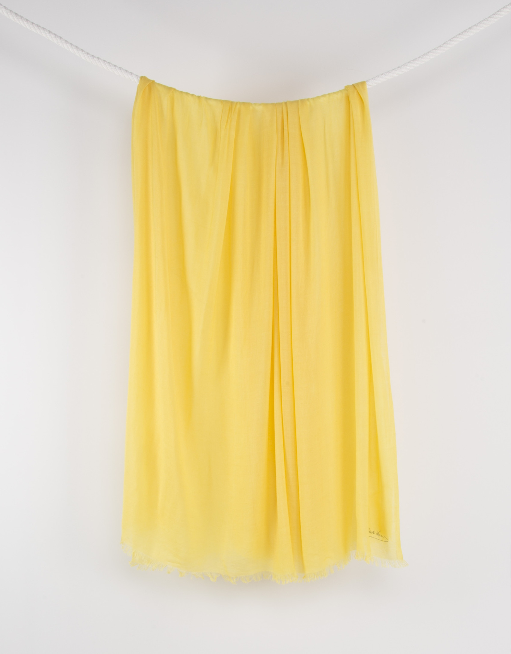 Plain lime scarf