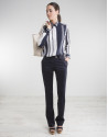 Navy blue straight pants